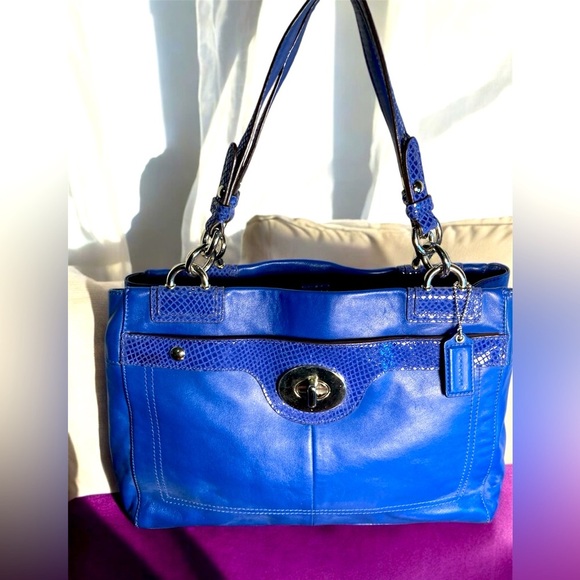 Coach Handbags - Coach Blue PENELOPE Leather Shoulder Bag TOTE F16531